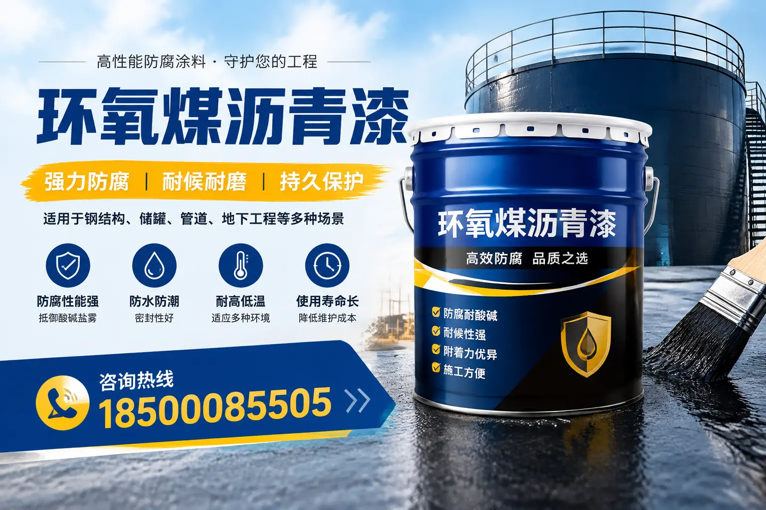 环氧煤沥青漆在工业中的应用,保定企业的选择
